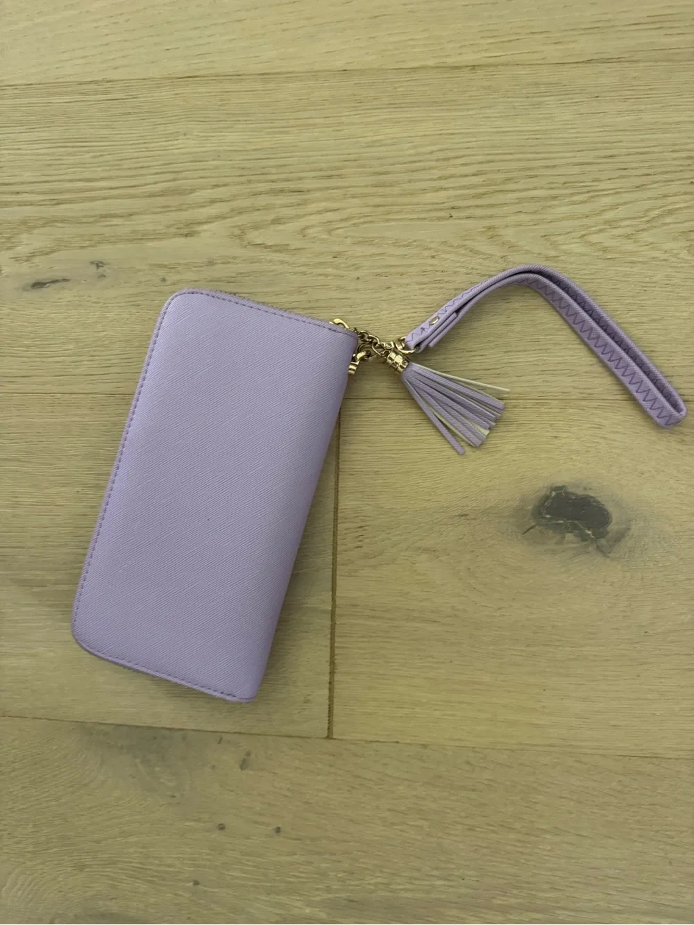 Lilac Zip-Around Wristlet Wallet - Women Bags